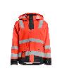 Blåkläder Regenjacke Level 2 High Vis Rot/Schwarz Produktbild