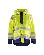 Blåkläder High Vis Regenjacke Level 1 High Vis Gelb/Marineblau Produktbild