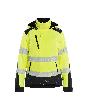 Blåkläder 440102513 Leichte gefütterte Damen Softshell Winterjacke High Vis High Vis Gelb/Schwarz Produktbild
