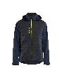 Blåkläder Hybrid Jacke Dunkel Marineblau/High Vis Gelb Produktbild