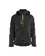 Blåkläder Hybrid Jacke Schwarz/Gelb Produktbild