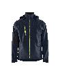 Blåkläder Softshell JackeDunkel Marineblau/High Vis Gelb Produktbild