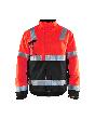 Blåkläder Winterjacke High Vis Rot/Schwarz Produktbild