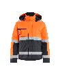 Blåkläder High Vis Winterjacke High Vis Orange/Mittelgrau Produktbild