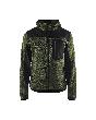 Blåkläder Strickjacke mit Softshell Armygrün/Schwarz Produktbild img1 S