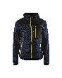 Blåkläder Strickjacke mit Softshell Dunkelblau/Gelb Produktbild