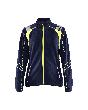 Blåkläder Damen Microfleece Jacke Marineblau/ High Vis Gelb Produktbild
