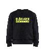 Blåkläder Kinder Sweatshirt Schwarz/High Vis Gelb Produktbild