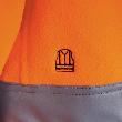 Fleecejacke uvex Construction orange, warnorange M Produktbild img3 S