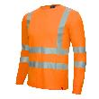 NITRAS MOTION TEX VIZ, Warn-Langarmshirt, neonorange, EN ISO 13688, EN ISO 20471, EN 13758-2 Produktbild
