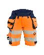 Blåkläder Damen Shorts High Vis 4-Wege-StretchHigh Vis Orange/Marineblau Produktbild