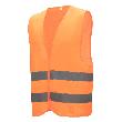 NITRAS Warnweste, neonorange, EN ISO 13688, EN ISO 20471 Produktbild