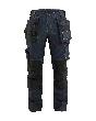 Blåkläder Damen Handwerker Arbeitshose Denim Stretch Marineblau/Schwarz Produktbild