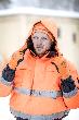 NITRAS abnehmbare Winterkapuze, neonorange, OEKO-TEX Produktbild img3 S