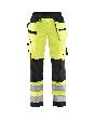 Blåkläder Damen High Vis Softshell Arbeitshose High Vis Gelb/Schwarz Produktbild
