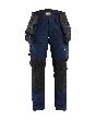 Blåkläder STRIKER Damen Handwerker Arbeitshose Stretch Dunkel Marineblau/Schwarz Produktbild