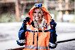 NITRAS abnehmbare Kapuze, neonorange / marineblau, OEKO-TEX Produktbild img3 S