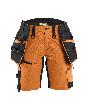 Blåkläder STRIKER Damen Handwerkershorts mit Stretch Rostbraun/Schwarz Produktbild
