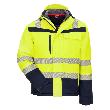 NITRAS MOTION TEX VIZ PLUS, Winter-Warnschutz-Softshelljacke, neongelb / marine, EN ISO 20471 Produktbild