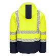 NITRAS MOTION TEX VIZ PLUS, Winter-Warnschutz-Softshelljacke, neongelb / marine, EN ISO 20471 Produktbild img2 S