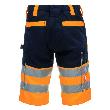 NITRAS MOTION TEX VIZ, Warn-Arbeitshose, kurz, neonorange / marineblau, EN ISO 13688, EN ISO 20471, OEKO-TEX Produktbild img2 S
