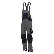 NITRAS MOTION TEX PLUS, Latzhose, grau / schwarz, OEKO-TEX Produktbild img1 S