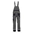 NITRAS MOTION TEX PLUS, Latzhose, grau / schwarz, OEKO-TEX Produktbild img2 S