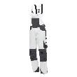 NITRAS MOTION TEX PLUS, Latzhose, weiß / grau, OEKO-TEX Produktbild