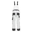 NITRAS MOTION TEX PLUS, Latzhose, weiß / grau, OEKO-TEX Produktbild img2 S