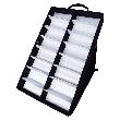 NITRAS Präsentationsbox für Schutzbrillen, Textil / Kunststoff, schwarz/weiß Produktbild