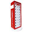 NITRAS Thekendisplay für Schutzbrillen, rot / weiß / transparent Produktbild