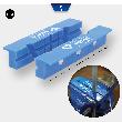 BRILLIANT TOOLS Schraubstock-Schonbacken mit Nuten, 2-tlg, Kunststoff Produktbild