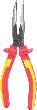 KS Tools ERGOTORQUE® VDE Flachrundzange, gebogen Produktbild img1 S