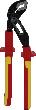 KS Tools ERGOTORQUE VDE Wasserpumpenzange, 240mm Produktbild