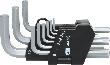 KS Tools Innensechskant-Winkelstiftschlüssel-Satz, im Klapphalter,9-tlg1,5-10mm Produktbild