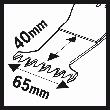 Bosch HCS Tauchsägeblatt AII 65 BSPC Hard Wood, 40 x 65 mm, 5er-Pack Produktbild img3 S
