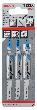 Bosch PRO Metal thick and thin T123XF Stichsägeblatt, 100&nbsp;mm, 3-tlg. Produktbild