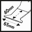 Bosch HCS Tauchsägeblatt AII 65 APC Wood, 40 x 65 mm Produktbild img3 S