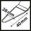 Bosch HCS Universalfugenschneider AIZ 28 SC, 40 x 28 mm, 1er-Pack Produktbild img3 S