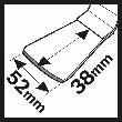 Bosch HCS Schaber ATZ 52 SFC, flexibel, 52 x 38mm, 10er-Pack Produktbild img3 S