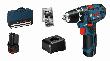 Bosch PRO Akku-Bohrschrauber GSR 12V-15, 2 Akku GBA 12V 2.0Ah, Ladg. u. Werkzeugtasche Produktbild