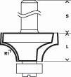 Bosch Abrundfräser Expert for Wood, 8 mm, D 16,7 mm, R1 2 mm, L 12,7 mm, G 55 mm Produktbild img3 S