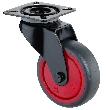 BS ROLLEN Apparate-Lenkrolle mit Platte A800.A85, grau Produktbild img1 S