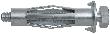 fischer Hohlraum-Metalld. HM 8x54 SS Stahl,zn,Bohr-Ø:12mm Produktbild
