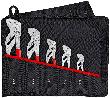 KNIPEX Zangenschlüssel-Set 00 19 55 S4 5-teilig Rolltasche Produktbild
