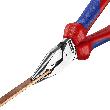 KNIPEX Spitz-Kombizange mit Mehrkomponenten-Hüllen schwarz atramentiert Produktbild img4 S