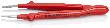 KNIPEX Präzisions-Pinzette 92 67 63 gerade abgerundet tauchisoliert 145mm Produktbild