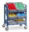 fetra Eurokastenwagen 2392, 6 Kunststoffkästen, Tragkraft 250kg Produktbild img2 S