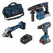 Bosch PRO 3 Tool Akku Set GSR+GWS+GBH  1x18,0 V 4,0 Ah + 1x 8,0 Ladegerät GAL1880 Produktbild img1 S