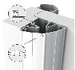 ELLEN Fingerschutzprofil Finprotect Plus 120120, Kunststoff Produktbild